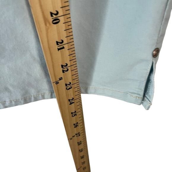 Eddie Bauer Women's Size 6 Stretch Light Blue Chino Capri Pants - Picture 9 of 9